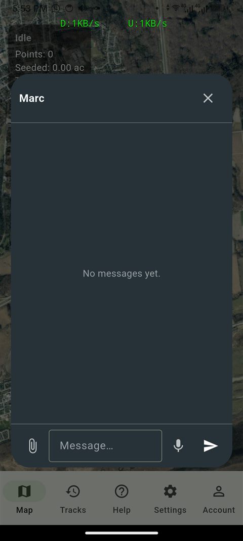 Team chat with a coworker